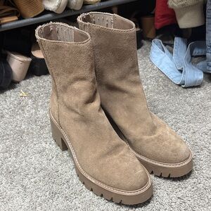 Dolce Vita Brown Suede Ankle Booties